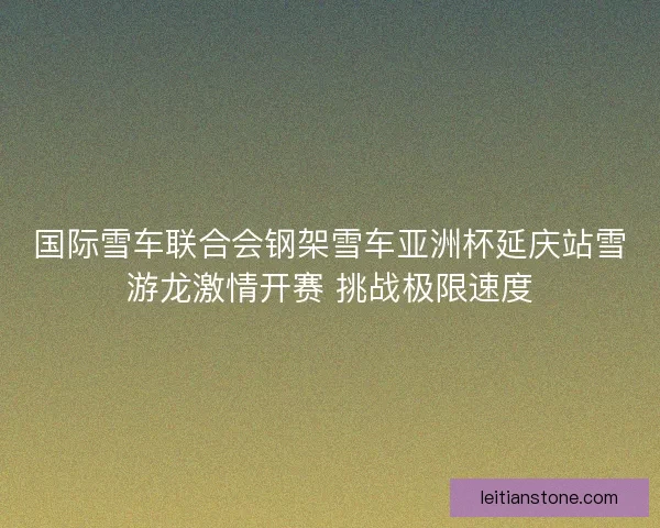 国际雪车联合会钢架雪车亚洲杯延庆站雪游龙激情开赛 挑战极限速度 国际雪车联合会钢架雪车亚洲杯延庆站雪游龙激情开赛 挑战极限速度